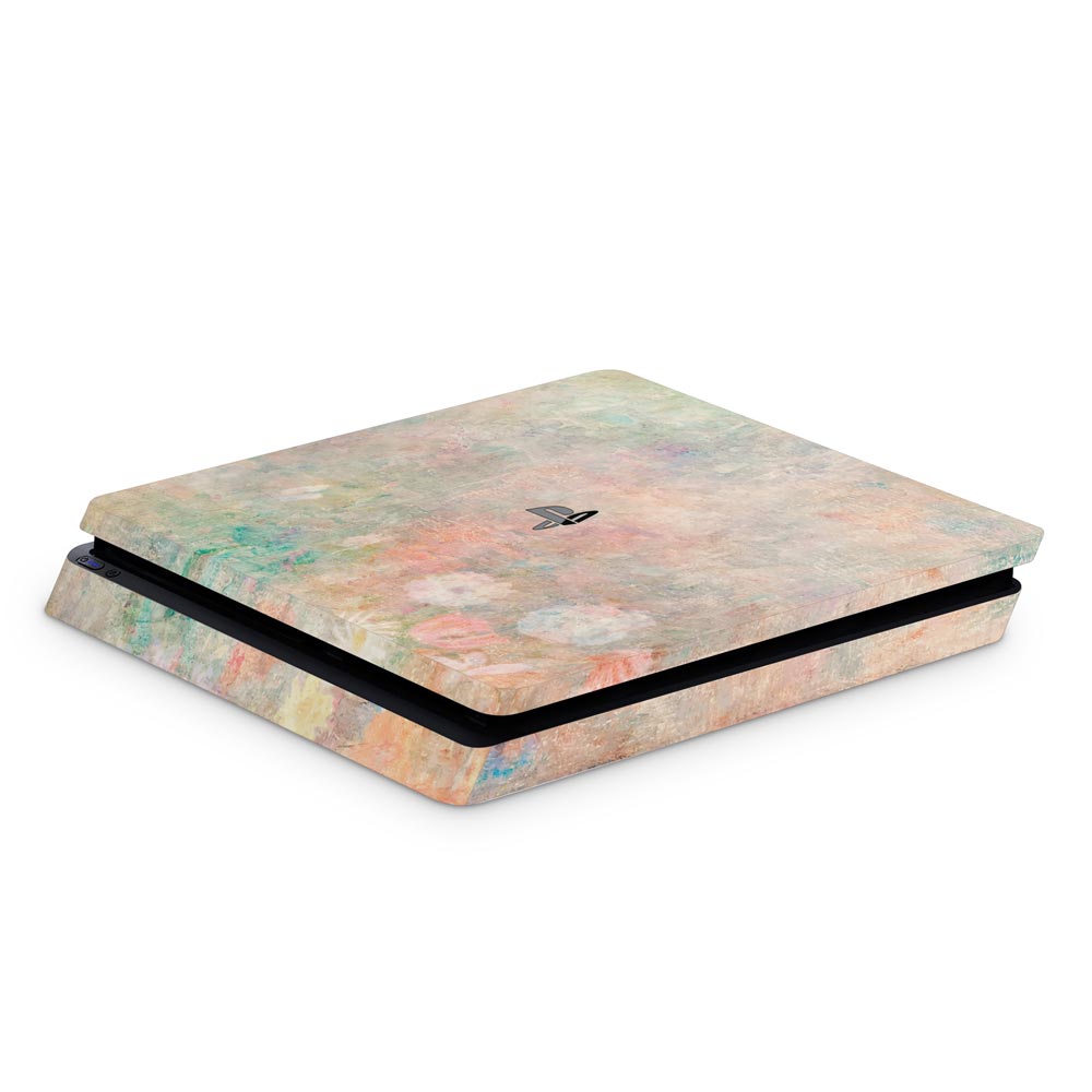 Floral Watercolour Haze PS4 Slim Console Skin