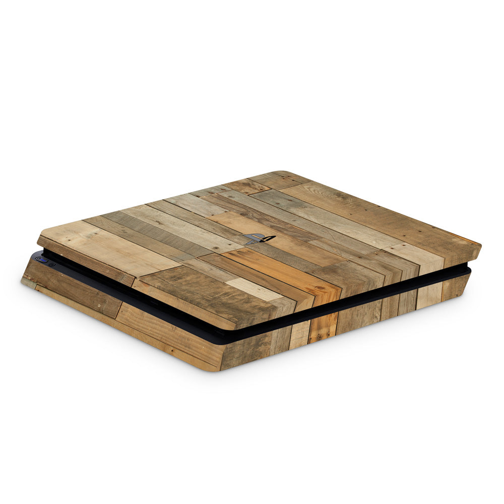 Reclaimed Wood PS4 Slim Console Skin
