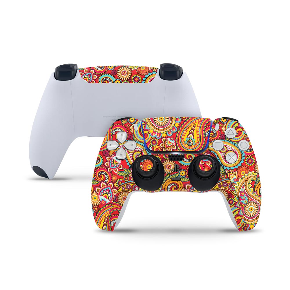Bright Paisley PS5 Controller Skin