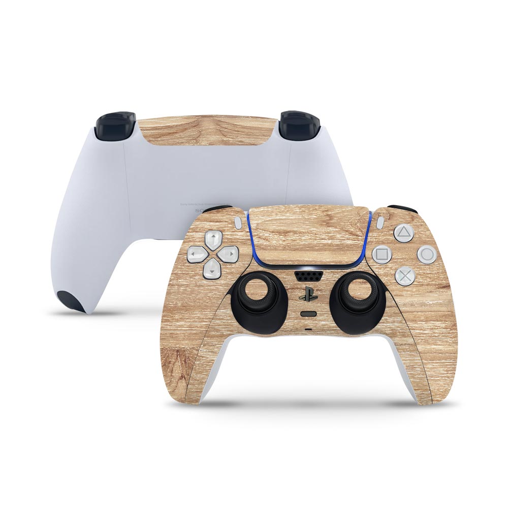 Beech Wood PS5 Controller Skin