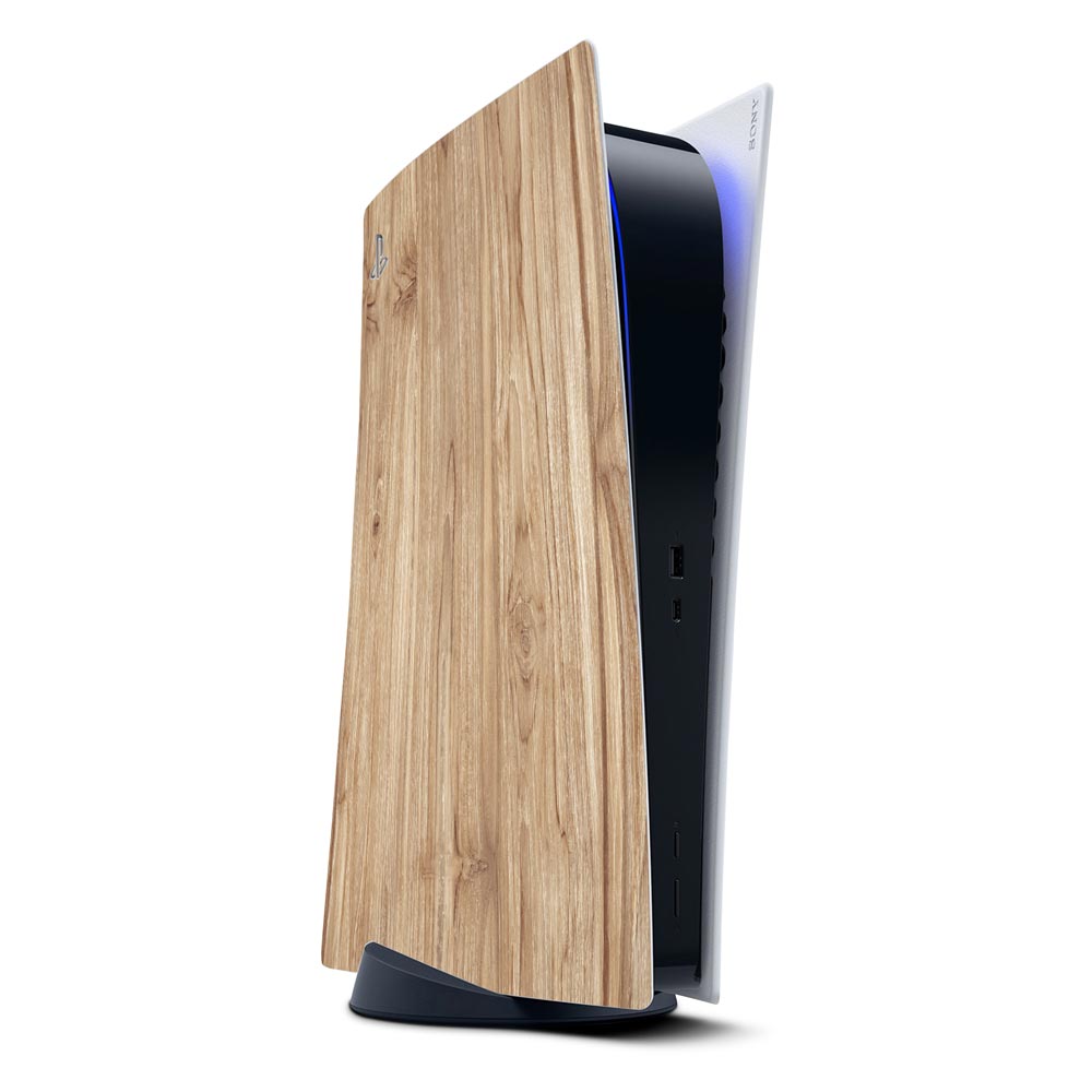 Beech Wood PS5 Digi Console Skin