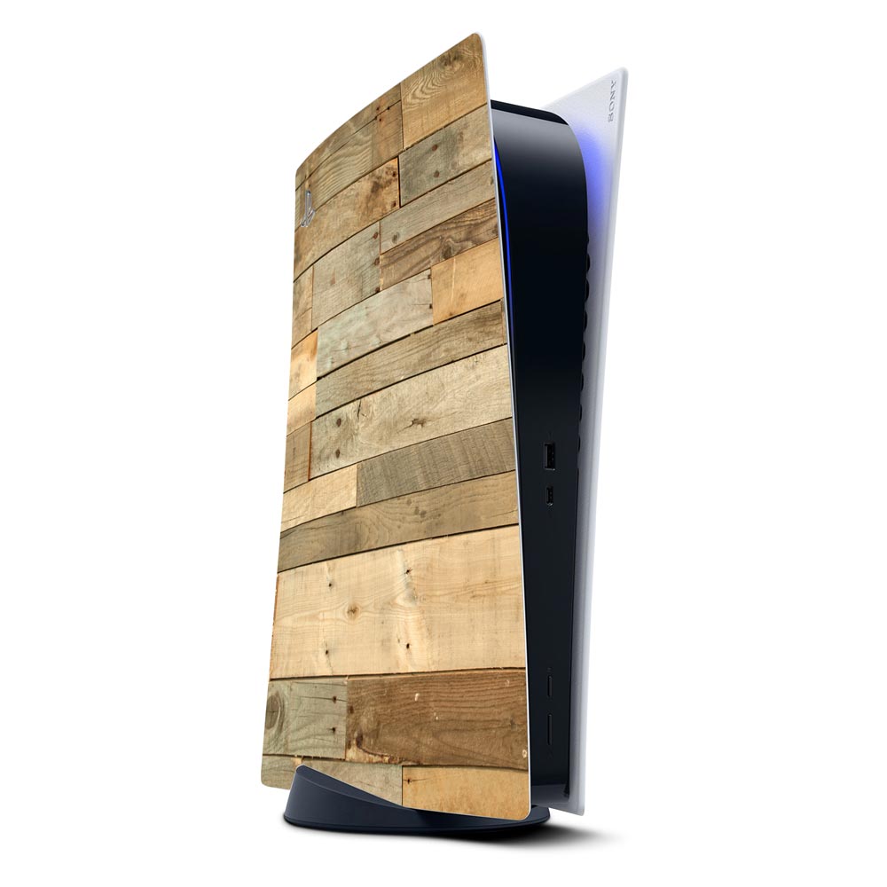 Reclaimed Wood PS5 Digi Console Skin