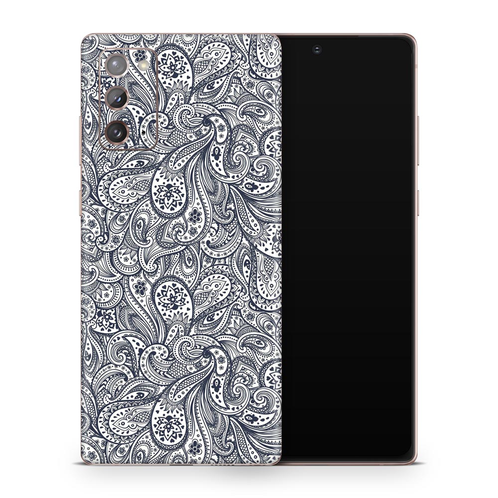 Blue Paisley Galaxy Note 20 Skin