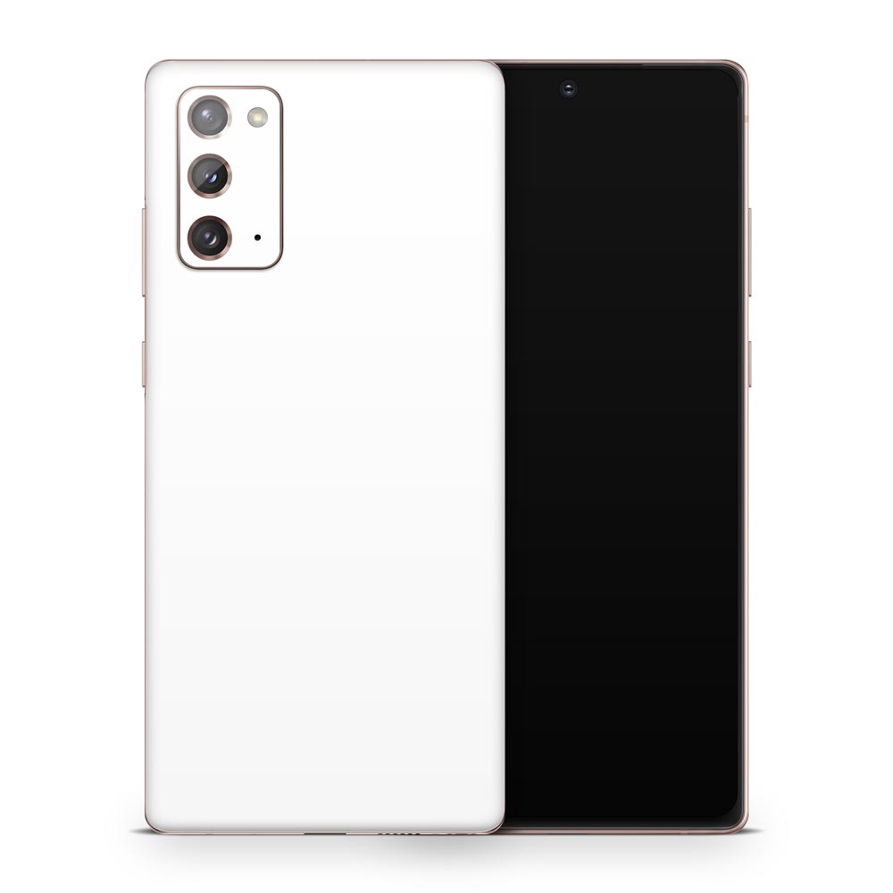 White Galaxy Note 20 Skin