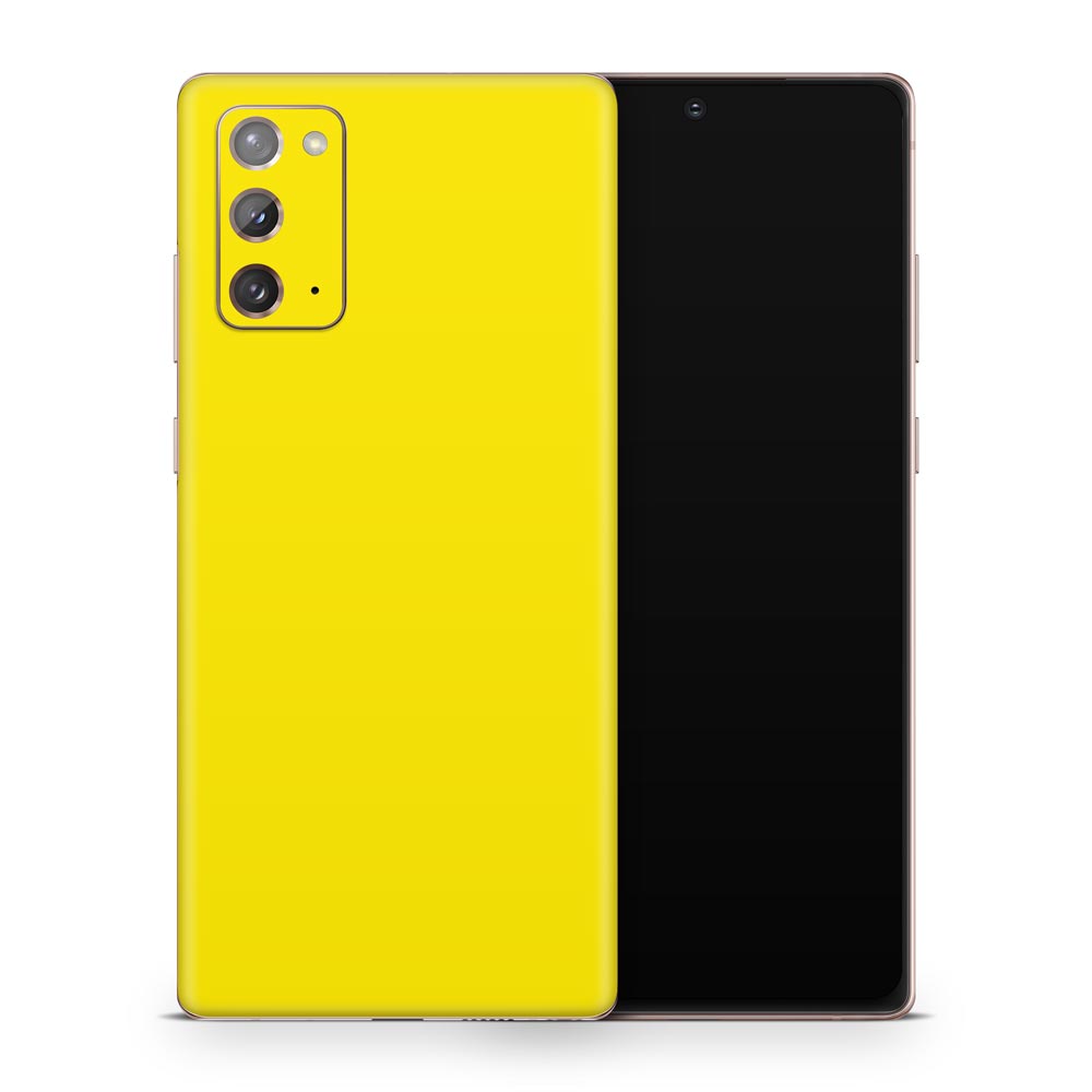 Yellow Galaxy Note 20 Skin