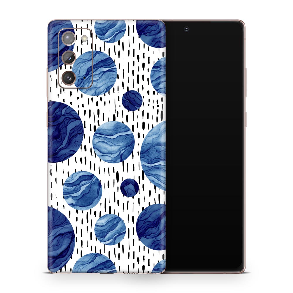 Blue Wave Drops Galaxy Note 20 Skin