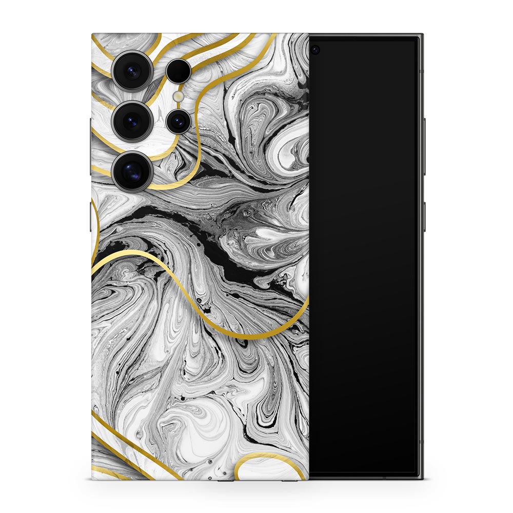 Acrylic Marble Swirl Galaxy S24 Skin