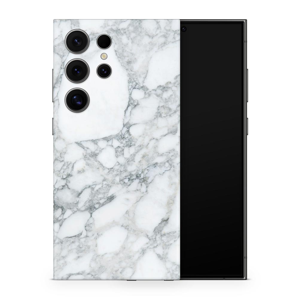 Arabescato Marble Galaxy S24 Skin