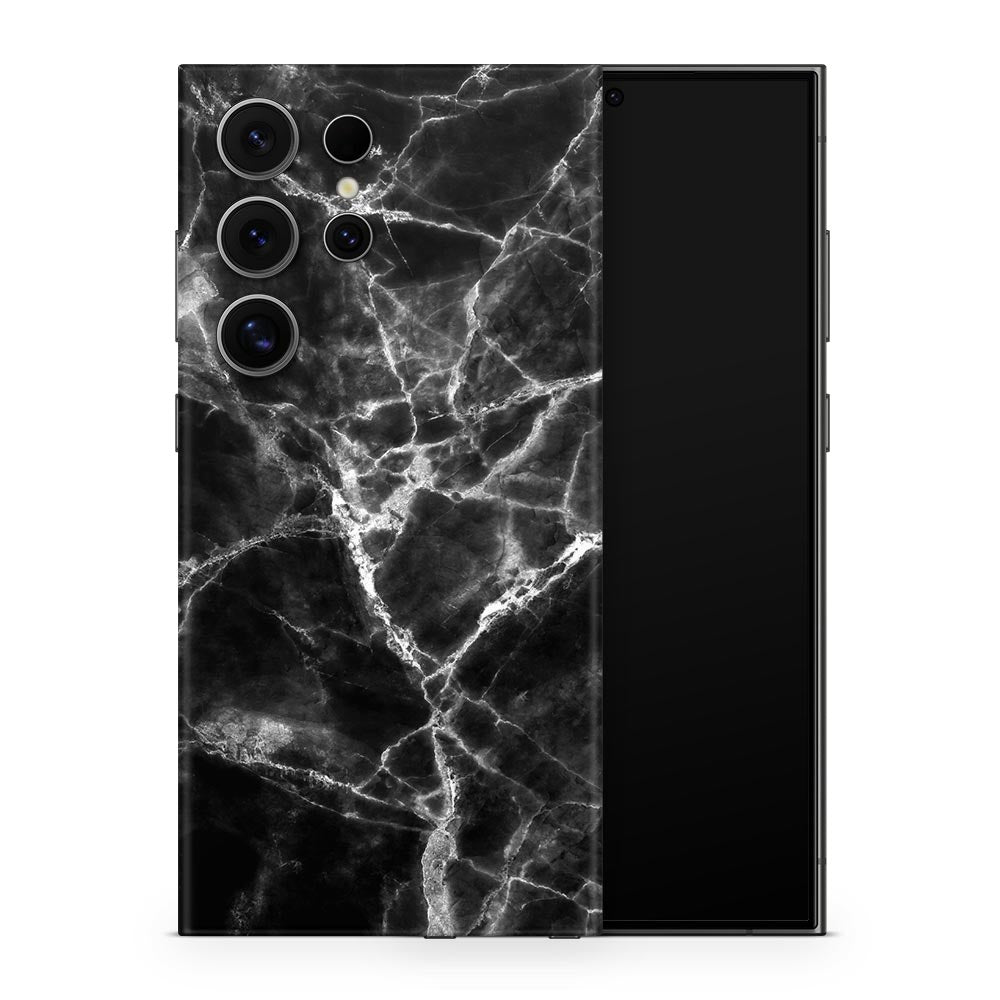 Classic Black Marble Galaxy S24 Skin