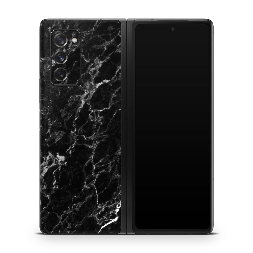 Black Marble IV Galaxy Z Fold 2 Skin