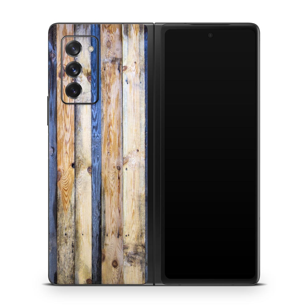 Colonial Wood Planks Galaxy Z Fold 2 Skin