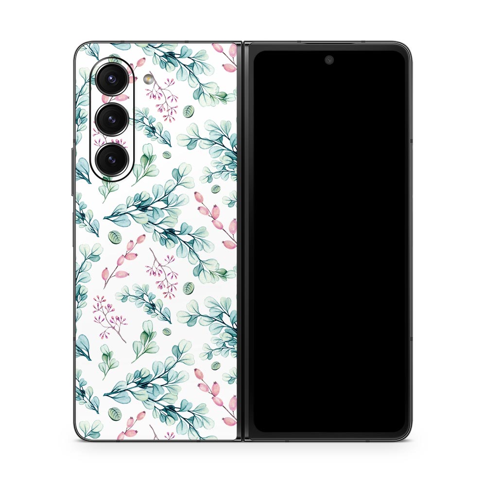 Berry Leaf Galaxy Z Fold 5 Skin