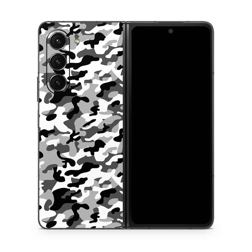 Snow Camo Galaxy Z Fold 5 Skin