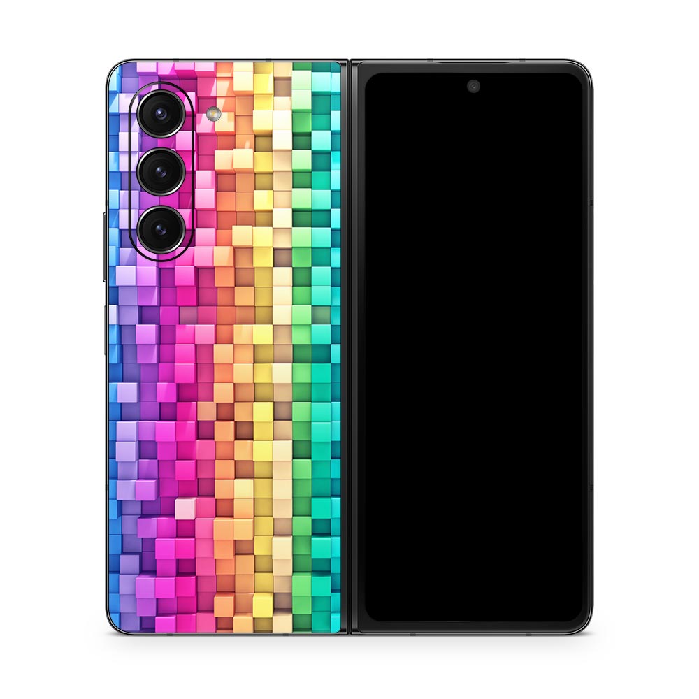 Rainbow Construct Galaxy Z Fold 5 Skin