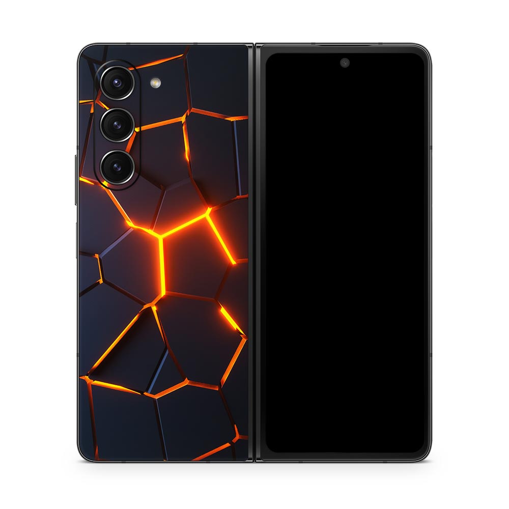 Lava Crush Galaxy Z Fold 5 Skin