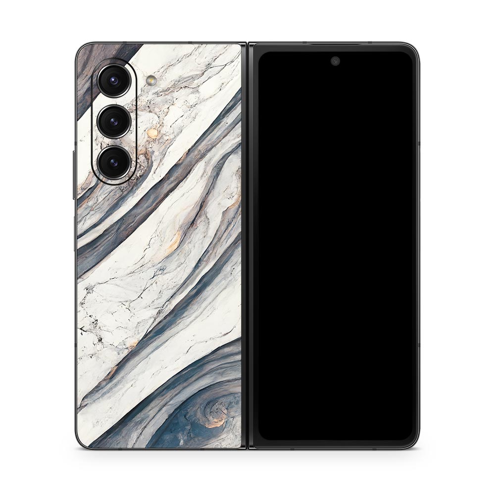 Baltic Marble Swirl Galaxy Z Fold 5 Skin