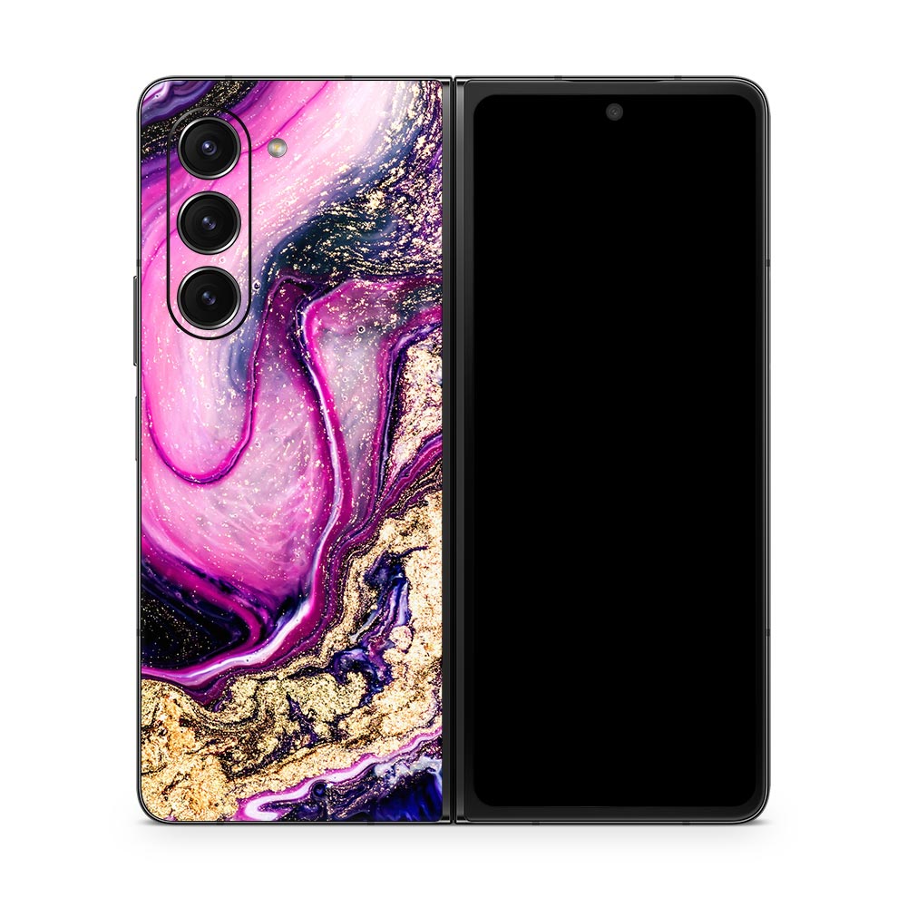 Bright Marble Galaxy Z Fold 5 Skin