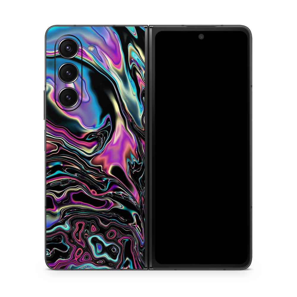 Acrylic Ripple Dk Galaxy Z Fold 5 Skin