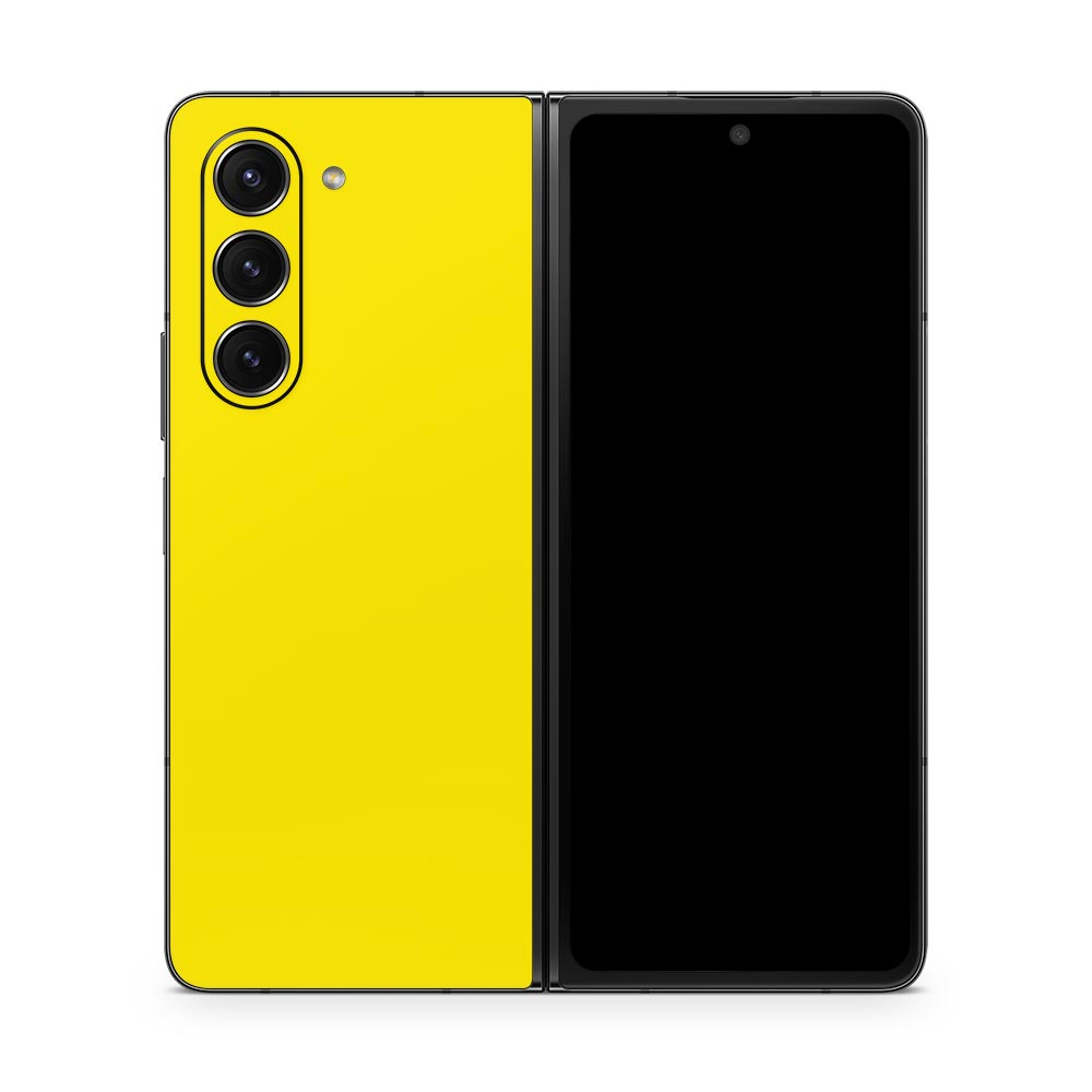 Yellow Galaxy Z Fold 5 Skin