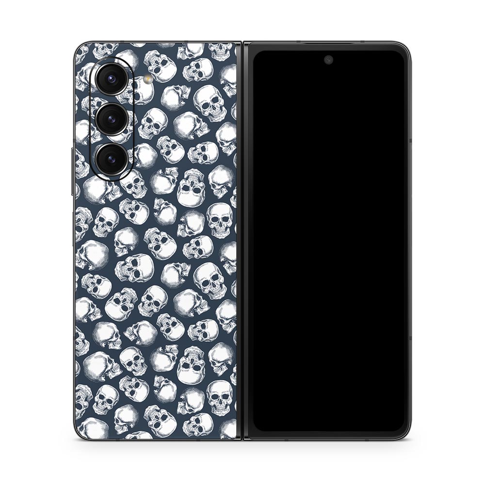 Skull Print Galaxy Z Fold 5 Skin