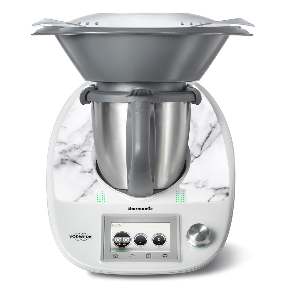White Marble III Thermomix TM5 Minimal Skin