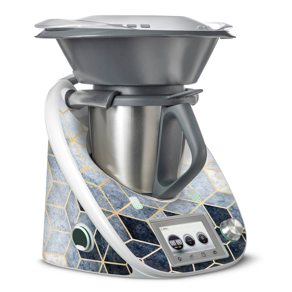 Blue Cubic Grunge Thermomix TM5 Skin