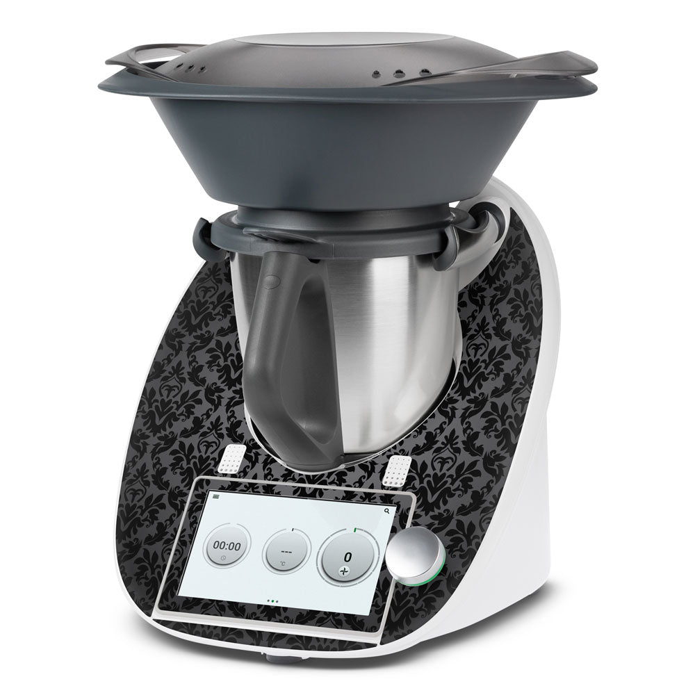 Damask Black Thermomix TM6 Front Skin