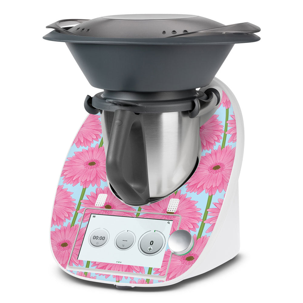 Pink Gerbera Thermomix TM6 Front Skin