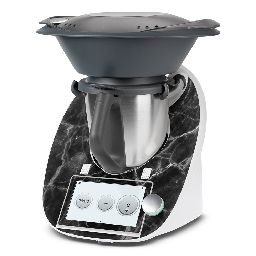 Black Marble I Thermomix TM6 Front Skin