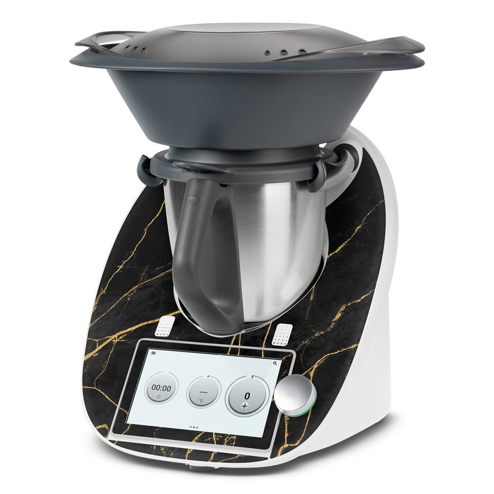 Gold Streak Marble Thermomix TM6 Front Skin