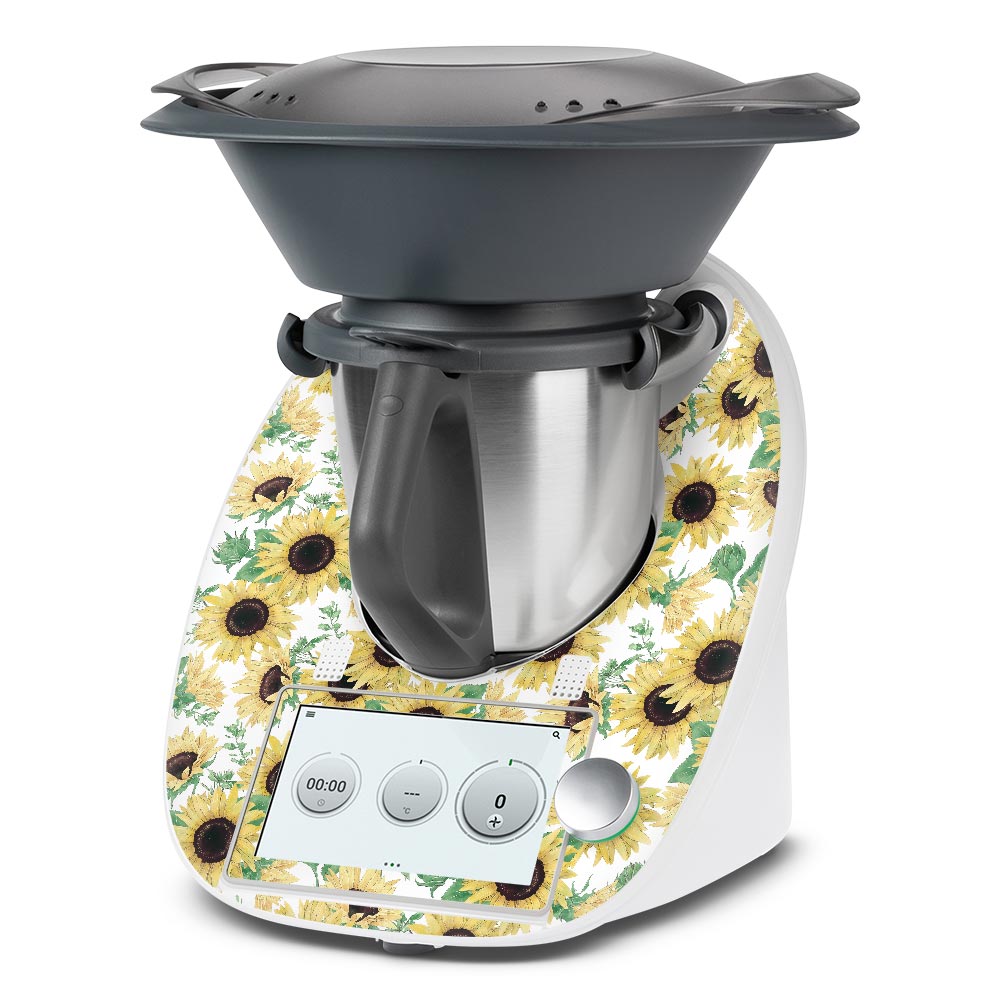 Watercolour Sunflower Thermomix TM6 Front Skin