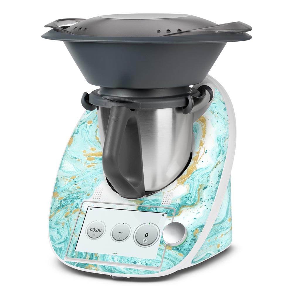 Ocean Marble Swirl Thermomix TM6 Skin