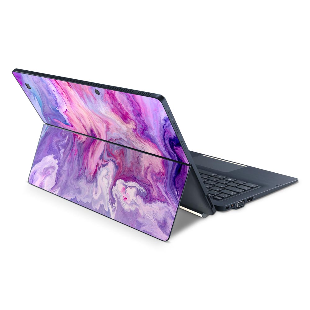 Purple Marble Swirl Toshiba X30T Skin