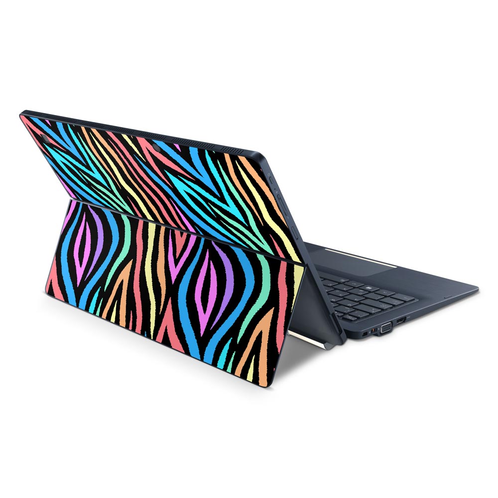 Rainbow Zebra Toshiba X30T Skin