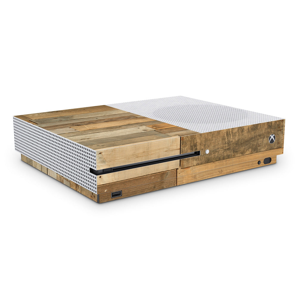 Reclaimed Wood Xbox One S Console Skin