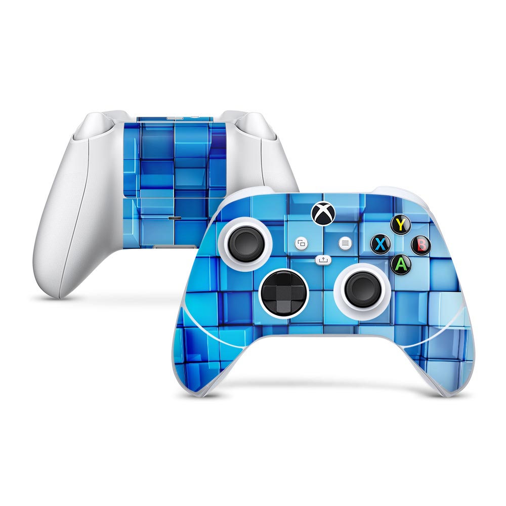 Four Square Blue Xbox Series S Controller Skin