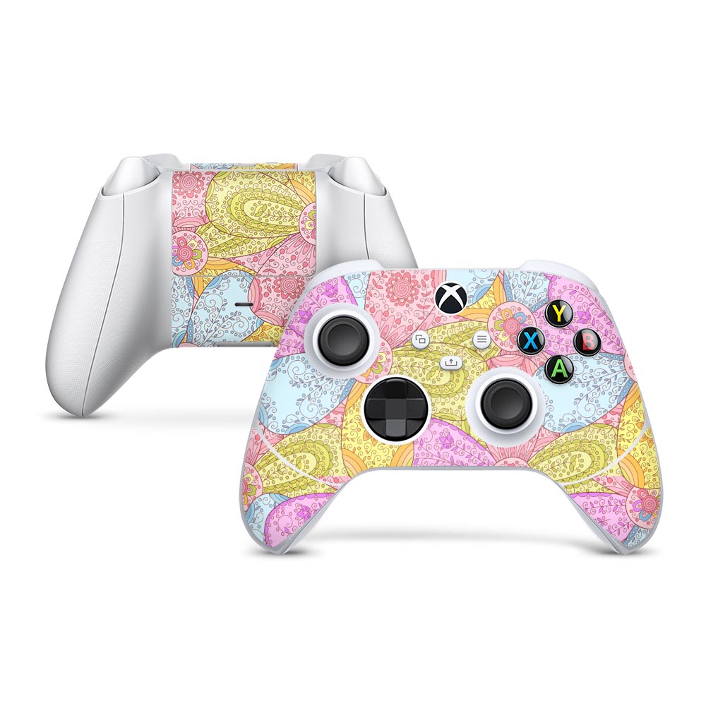 Happy Flowers Xbox Series S Controller Skin