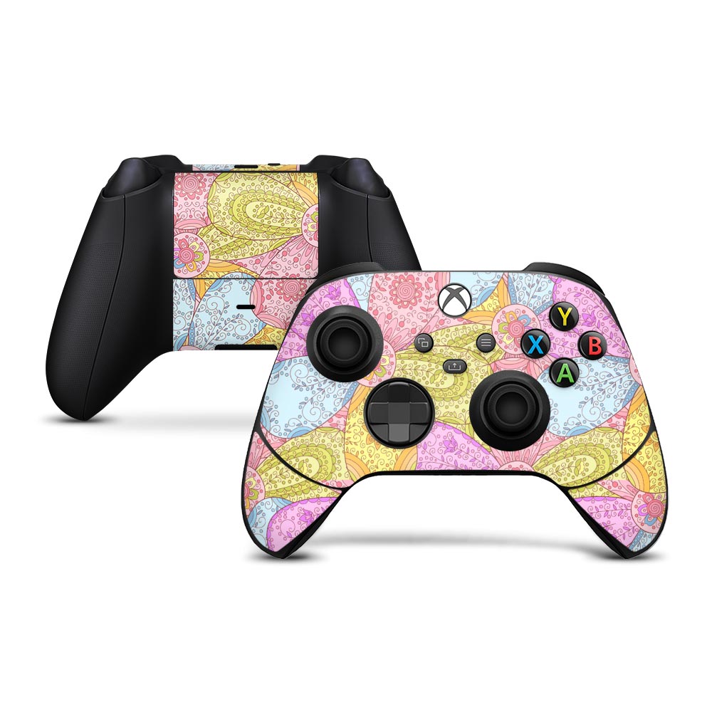 Happy Flowers Xbox Series X Controller Skin