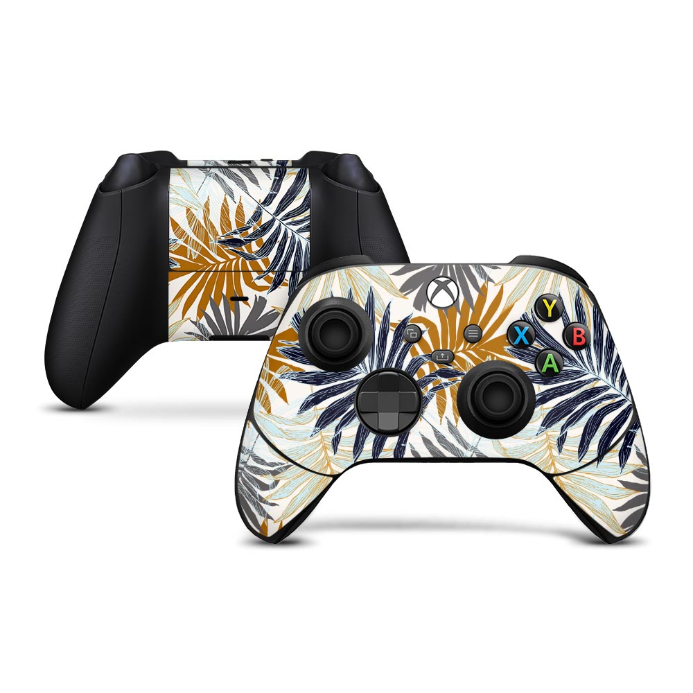 Retro Palm Leaves Xbox Series X Controller Skin