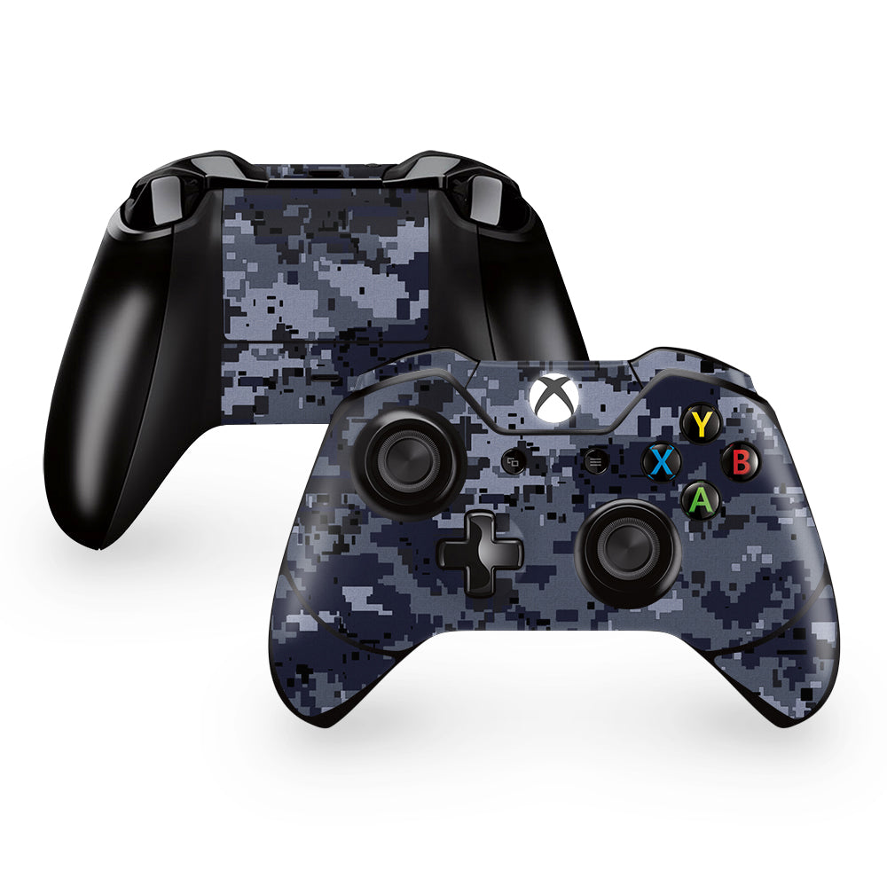 Digital Navy Camo Xbox One Controller Skin