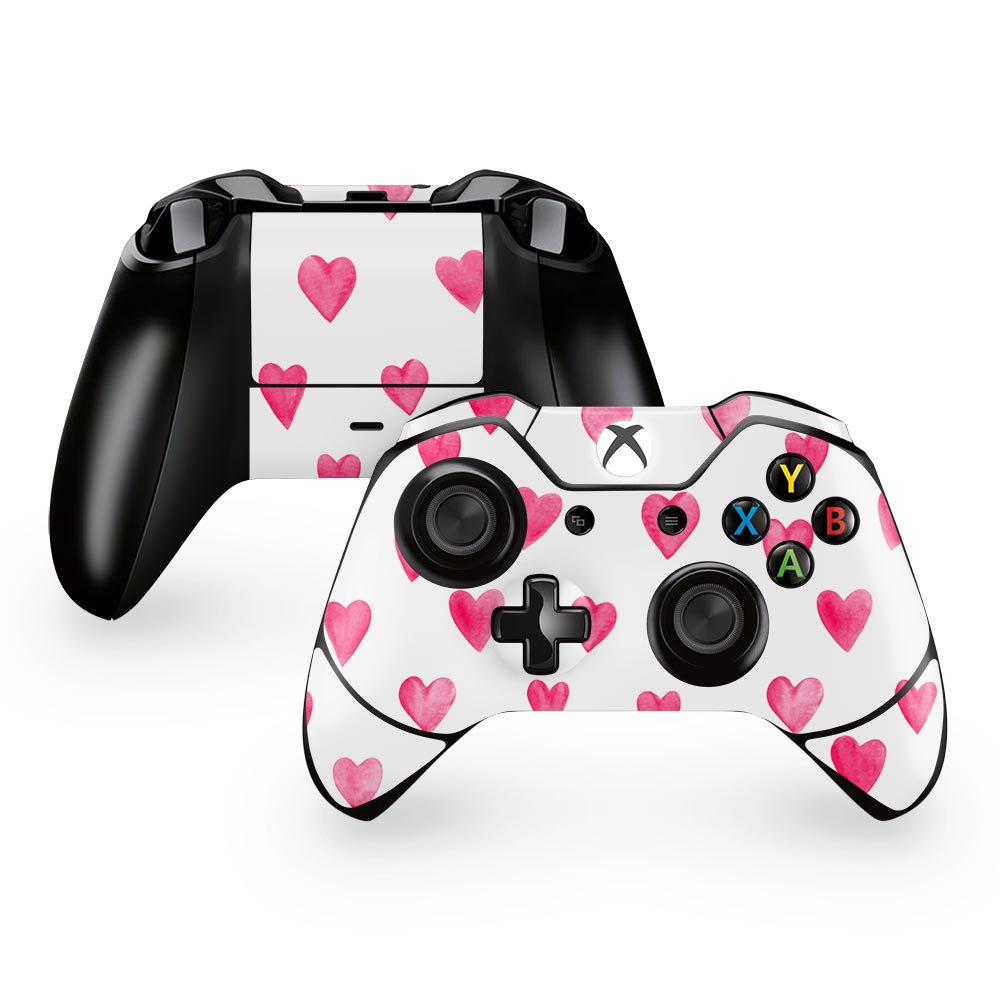 Pink Hearts Xbox One Controller Skin