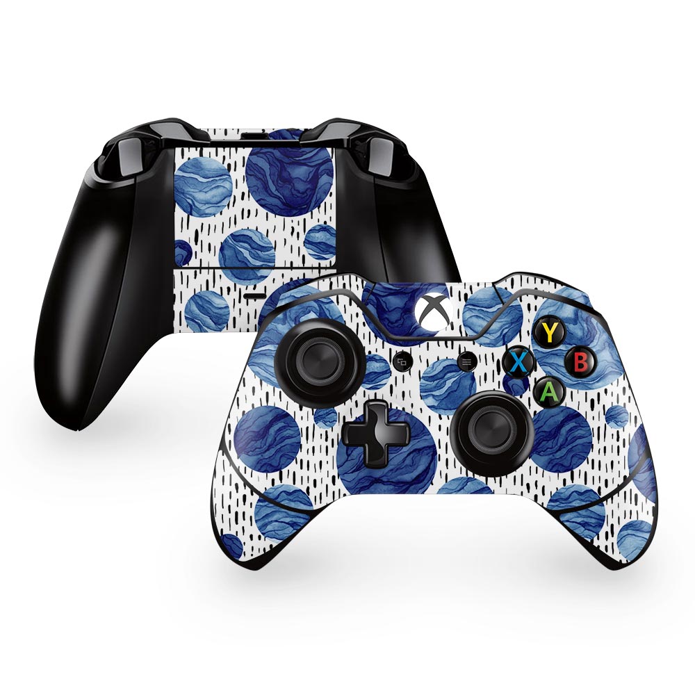 Blue Wave Drops Xbox One Controller Skin