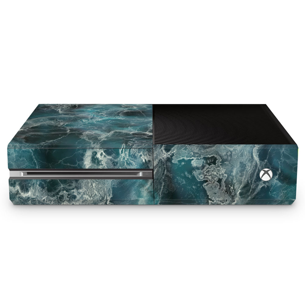 Blue Ocean Marble Xbox One Console Skin