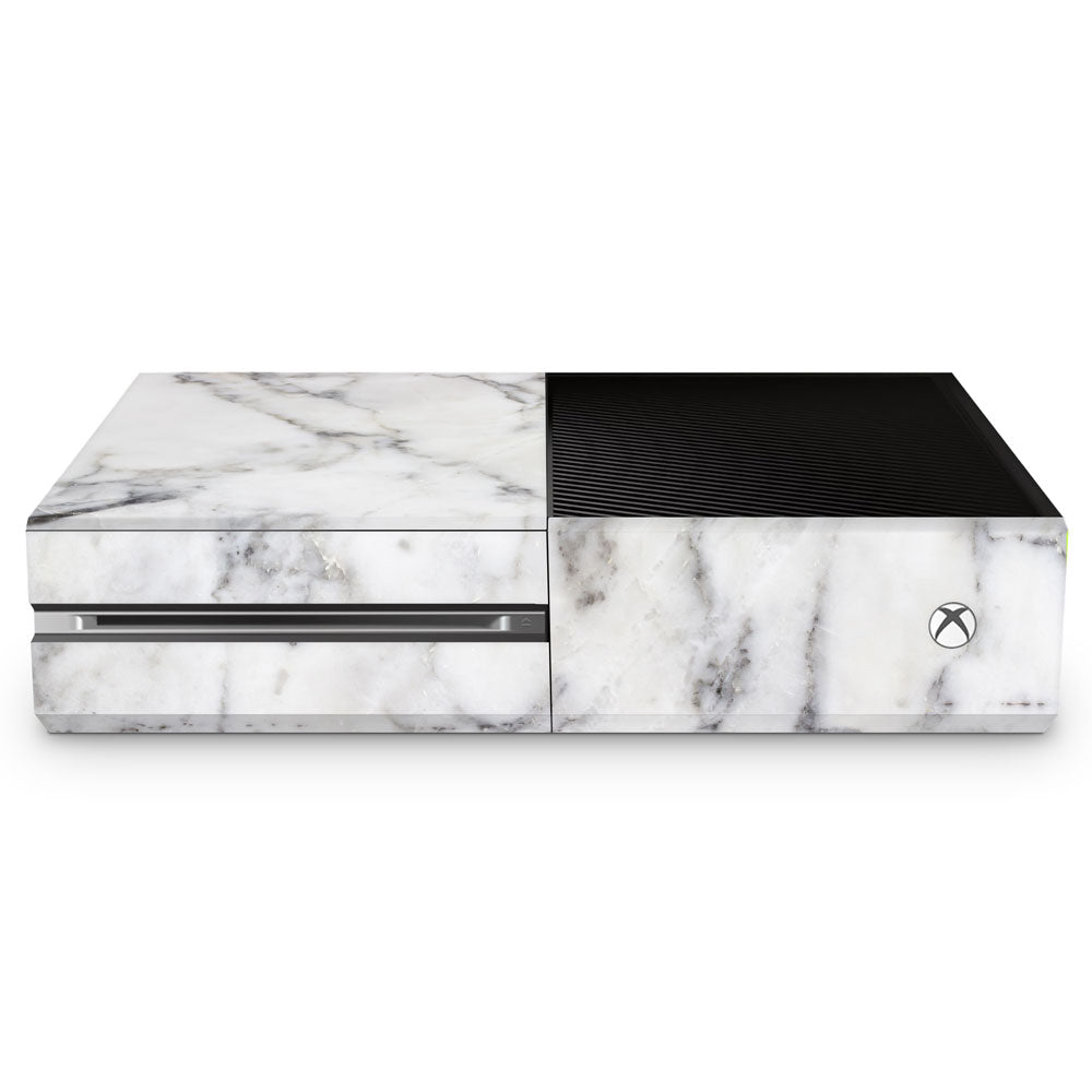 Classic White Marble Xbox One Console Skin