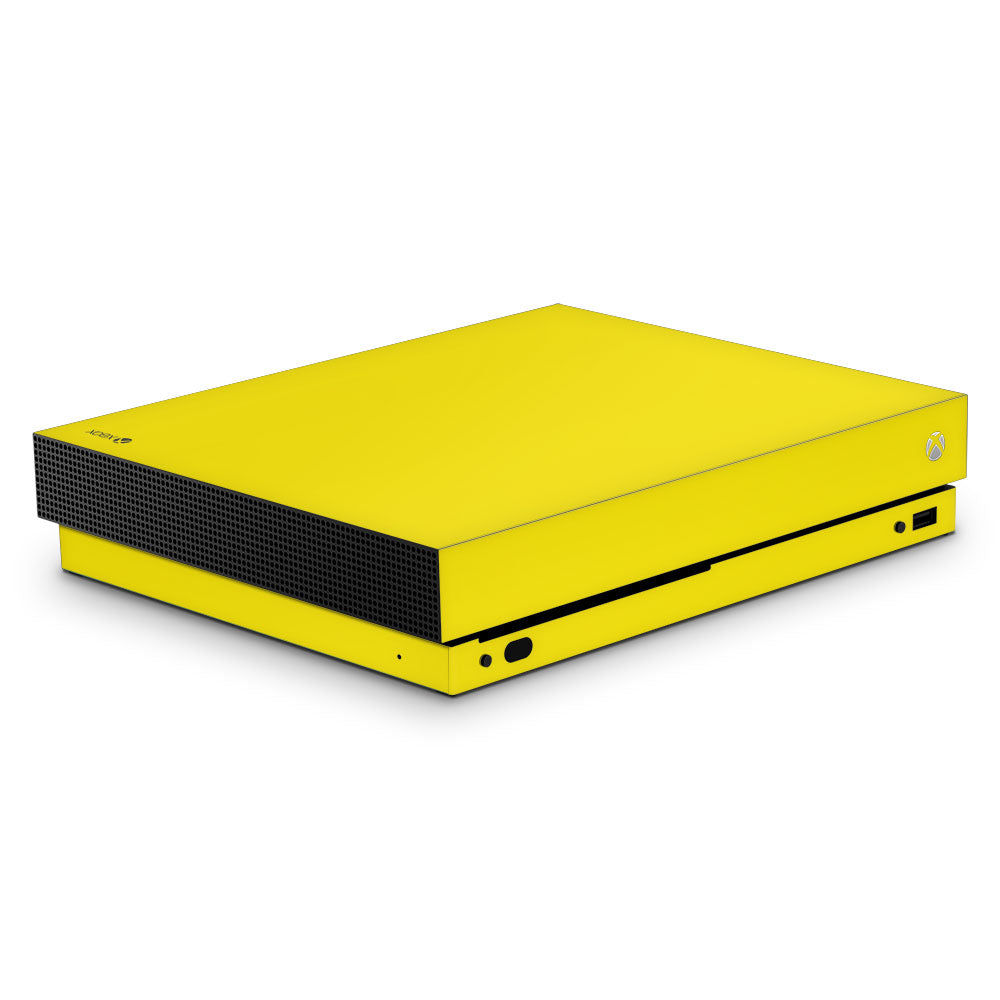 Pure Yellow Xbox One X Skin
