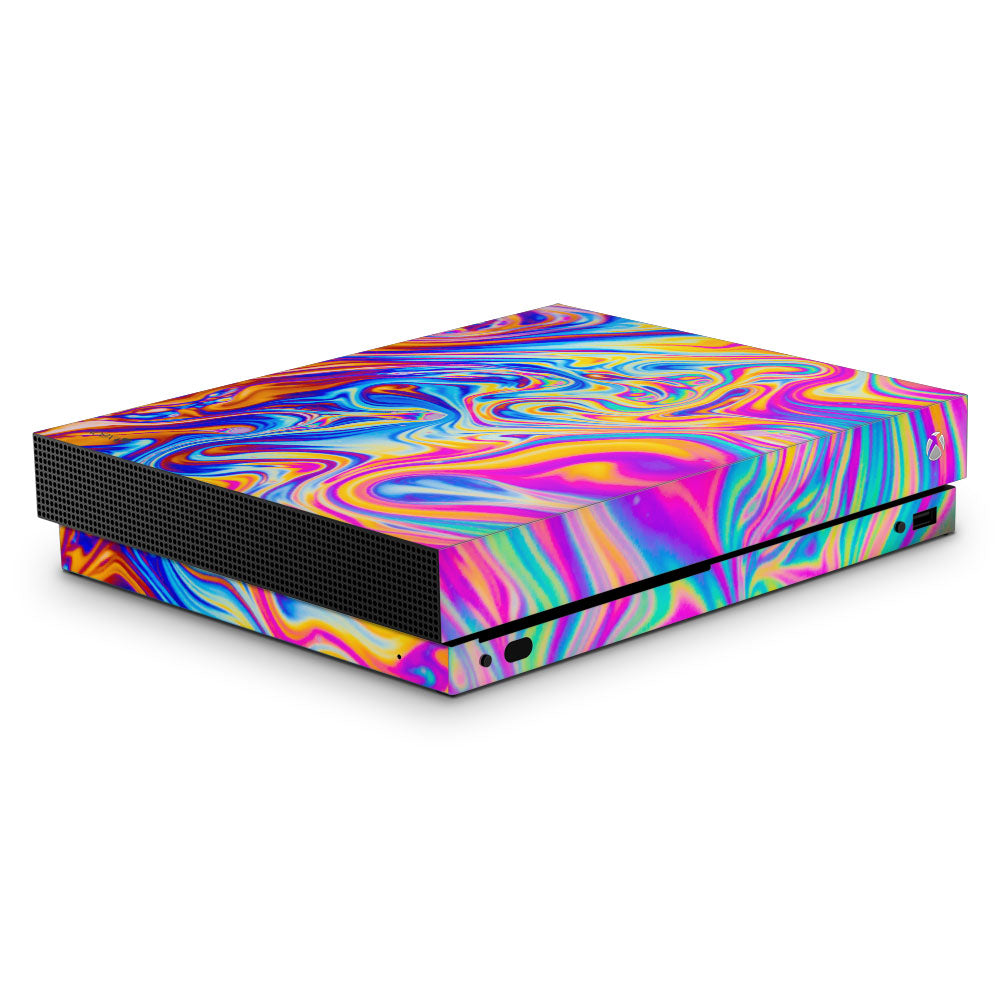 Rainbow Swirl Xbox One X Skin