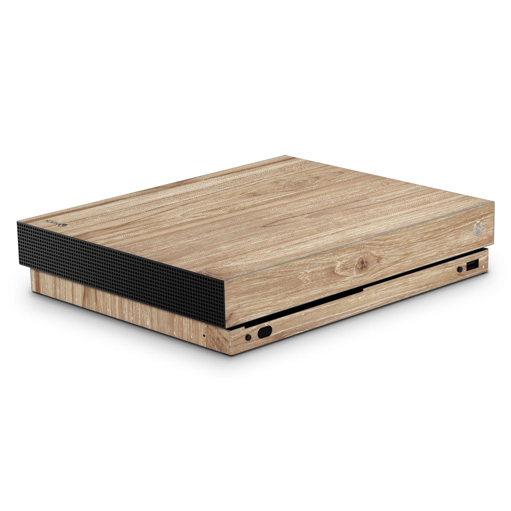 Beech Wood Xbox One X Skin